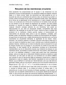 Resumen de las membranas circulares