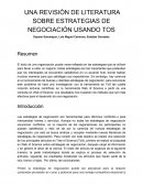 UNA REVISIÓN DE LITERATURA SOBRE ESTRATEGIAS DE NEGOCIACIÓN