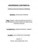 SOBRE LA REALIZACIÓN DE PERITAJE Y SU DEFENSA EN JUICIO. ASPECTOS PRÁCTICOS Y DEONTOLÓGICOS