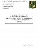 Ensayo "La Gratuidad en Educación Superior en Argentina"