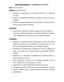 Secuencia didáctica: “La Batalla de Tucumán”