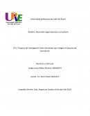 Proyecto de investigación sobre elementos que integren el proceso de consultoría