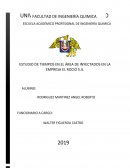Estudio de tiempos en el área de inyectados en la empresa el Rosio S.A