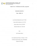 Fase 3 - Profundización, desarrollo y comprensión PSICOLOGÍA POLÍTICA