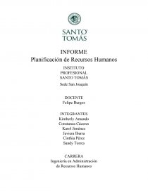 INFORME Planificación de Recursos Humanos. Página 1