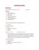 Historia clinica ejemplo