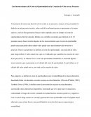 Los Inconvenientes del Costo de Oportunidad en la Creación de Valor en un Proyecto