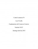 Control semana 8 fundamentos del comercio exterior