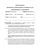 Administrar el cambio mediante el desarrollo de los administradores y la organizacion