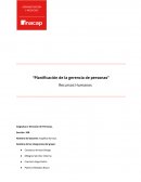 Planificación de la gerencia de personas