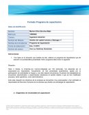 Gestión del capital humano y liderazgo v1. Programa de capacitacion
