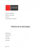 Introduccion Psicología. Historia de la psicología