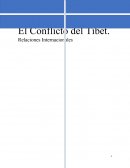 El Conflicto del Tíbet