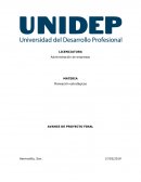 Planeación estratégicas AVANCE DE PROYECTO FINAL