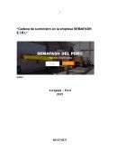 Cadena de suministro en la empresa Semafash E.I.R.L