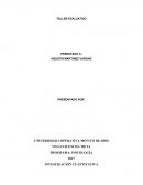 TALLER EVALUATIVO El quehacer praxeologico como proceso investigativo