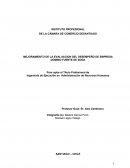 MEJORAMIENTO DE LA EVALUACION DEL DESEMPEÑO DE EMPRESA DOMINO FUENTE DE SODA