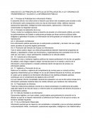 ANALISIS DE LOS PRINCIPALES ARTICULOS ESTIPULADOS EN LA LEY ORGANICA DE TRANSPARENCIA Y ACCESO A LA INFORMACION PÚBLICA