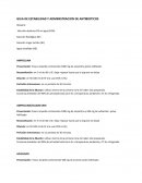 GUIA DE ESTABILIDAD Y ADMINISTRACION DE ANTIBIOTICOS