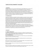 Política de Reclutamiento y Selección