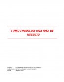 Financiamiento de una idea de negocio