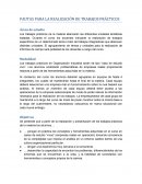 PAUTAS PARA LA REALIZACIÓN DE TRABAJOS PRÁCTICOS