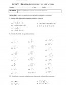 GUIA N°1 Ejercicios de potencia y aplicación
