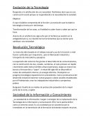Evolución de la Tecnología