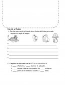 Guía de artículos definidos e indefinidos