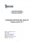 Trabajo de enfermeria. CUIDADOS CRITICOS DEL ADULTO