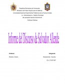 Informe del discurso de Salvador Allende