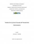 Análisis de Tiempos Modernos con relación a la primera Escuela del Pensamiento Administrativo