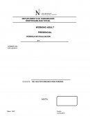 WORKING ADULT PRESENCIAL RÚBRICA DE EVALUACIÓN