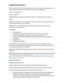 Administracion ¿Qué es una organización?