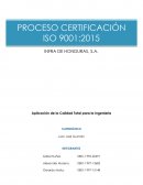 CERTIFICACIÓN ISO 9001-2015 INFRA HONDURAS