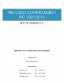 CERTIFICACIÓN ISO 9001-2015 INFRA HONDURAS
