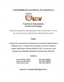 Competencias de Resolución de Problemas para el manejo de Impulsividad en Estudiantes del 1er. Grado del Nivel Secundario