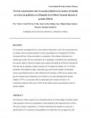 Nivel de conocimiento de las madres sobre la anemia infantil