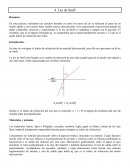 MEMORIA DE PRÁCTICAS DE LABORATORIO. LEY DE SNELL