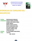 Preferencias de consumo de las personas por el trancapecho