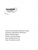 Evidencia de aprendizaje:Clasificación de datos