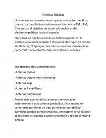 Antenas basicas. Página 1