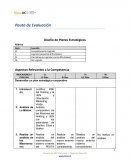 Pauta de Evaluación Diseño de Planes Estratégicos