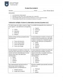 Prueba ciencias Octavo básico