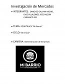 Investigacion de mercados FOODTRUCK “Mi Barrio”