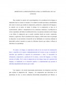 APORTES DE LA PSICOLINGÜÍSTICA PARA LA ENSEÑANZA DE LAS LENGUAS