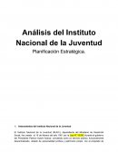 Análisis del Instituto Nacional de la Juventud Planificación Estratégica
