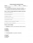 Prueba de educación matemática 8° básico