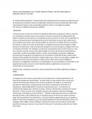 HACIA LA ENTENDIMIENTO DE LA TEORÍA ARQUITECTÓNICA: UNA REVISIÓN SOBRE LA ARQUITECTURA DE "LECTURA"