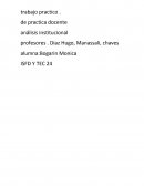 Trabajo práctico docente análisis institucional